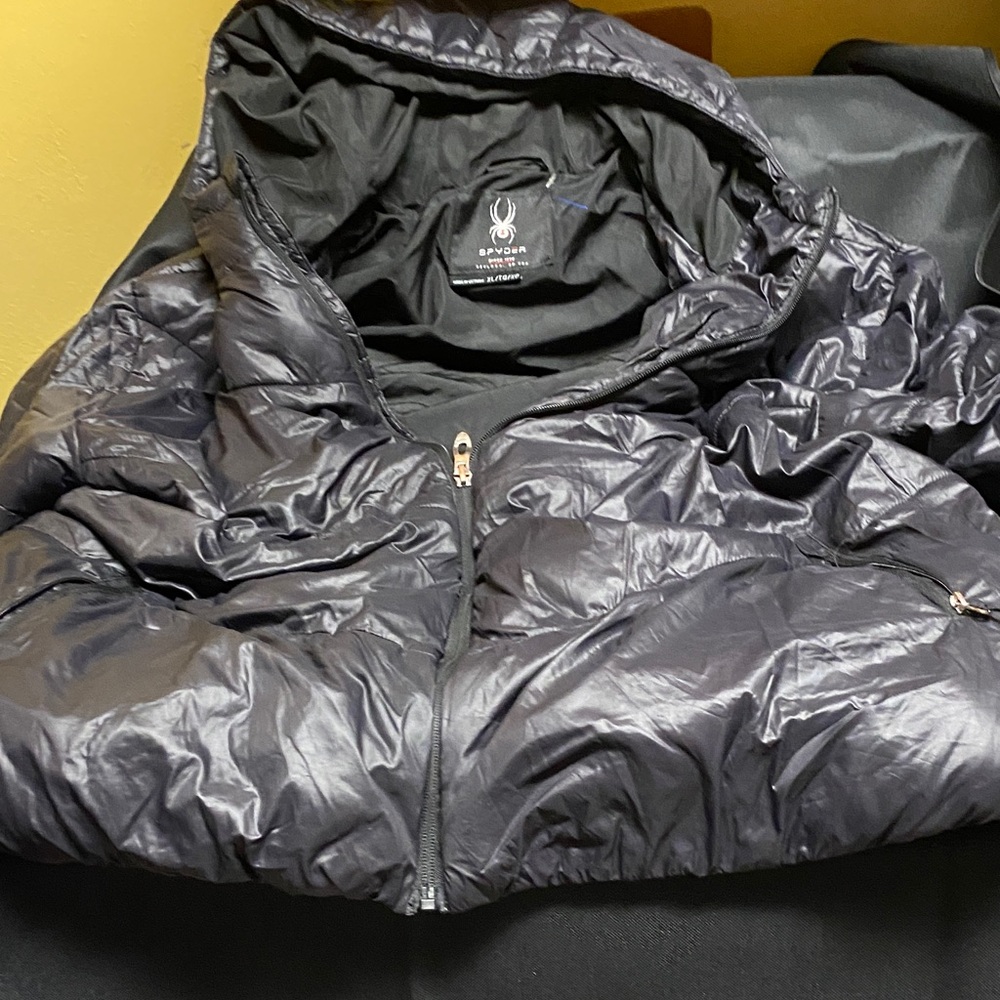 Spyder Shiny Black Quilted Jacket